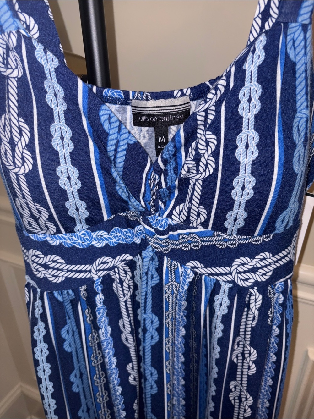 NWT Allison Brittney built in bra comfy Beauty 
Dress